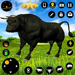 Взломанная Angry Bull Attack Fight Games (Ангри Булл Атак Файт Геймс)  [МОД Unlimited Money] - полная версия apk на Андроид