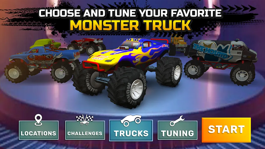 Monster truck: Extreme racing  [МОД Много монет] Screenshot 5