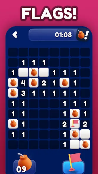 Minesweeper Bomb Mines Game (Майнсвипер разблокирует уровни Марка)  [МОД Много денег] Screenshot 4