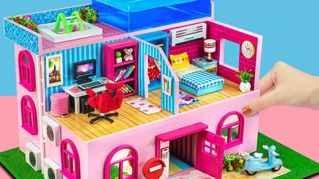 Girl Doll House Design Games (Дизайнерские игры для девочек Домик для кукол)  [МОД Бесконечные монеты] Screenshot 3