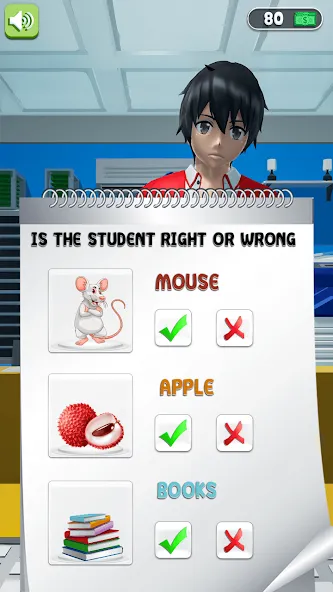 Anime School Teacher Simulator  [МОД Unlimited Money] Screenshot 2