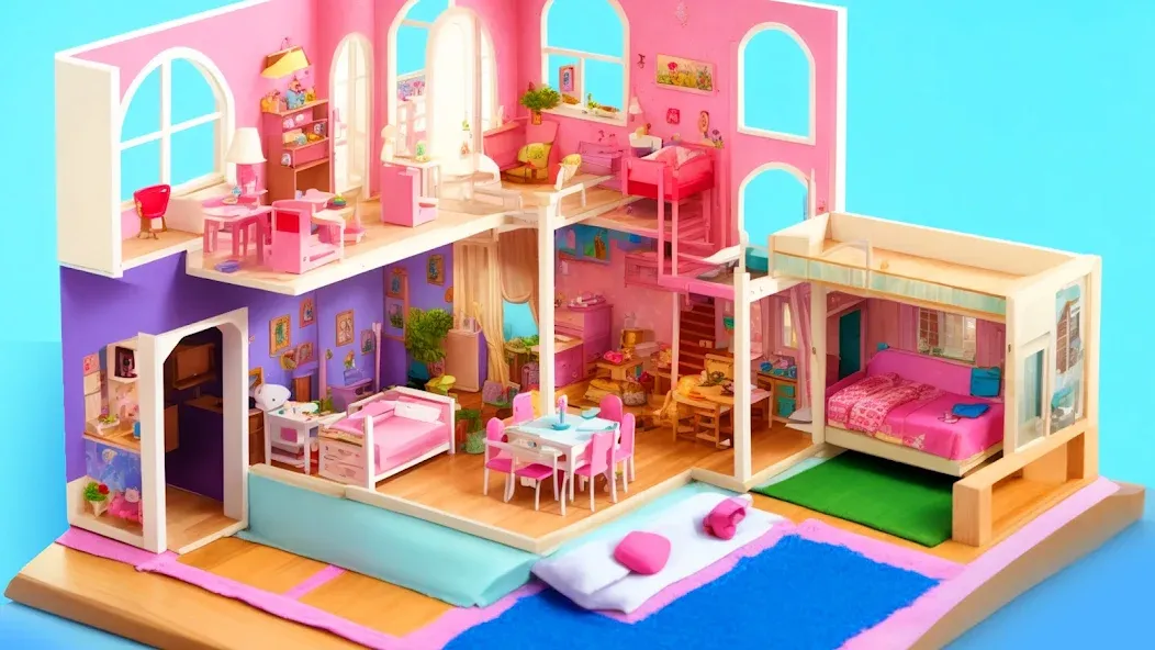 Doll House Design: Girl Games (Долл Хаус Дизайн)  [МОД Mega Pack] Screenshot 3