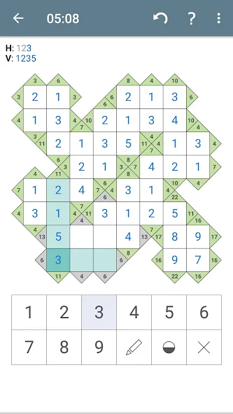 Kakuro (Cross Sums)  [МОД Menu] Screenshot 5