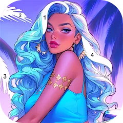Взломанная Paint Color: Color by number  [МОД Unlimited Money] - последняя версия apk на Андроид