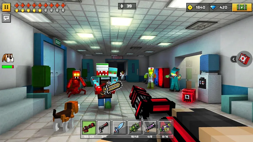 Pixel Gun 3D - FPS Shooter (Пиксельный пистолет 3Д)  [МОД Меню] Screenshot 4