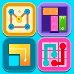 Скачать взломанную Puzzle Games Collection game  [МОД Mega Pack] - последняя версия apk на Андроид