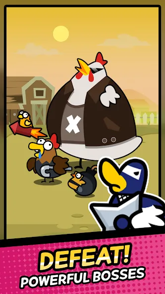 Duck vs Chicken : Idle Defense (Дак против Чикен)  [МОД Меню] Screenshot 4