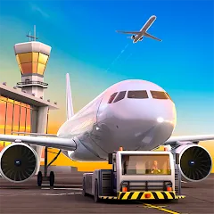 Взломанная Airport Simulator: Tycoon Inc. (Эйрпорт Симулятор)  [МОД Много монет] - стабильная версия apk на Андроид