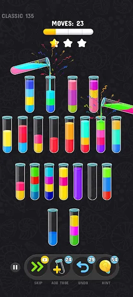 Color Water Sort Puzzle Games (Цветные игры сортировки воды)  [МОД Все открыто] Screenshot 3