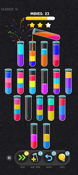 Color Water Sort Puzzle Games (Цветные игры сортировки воды)  [МОД Все открыто] Screenshot 4