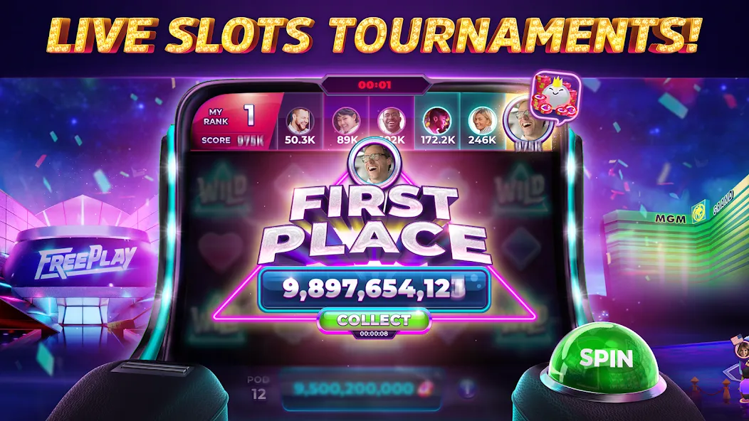 POP! Slots™ Vegas Casino Games  [МОД Меню] Screenshot 3