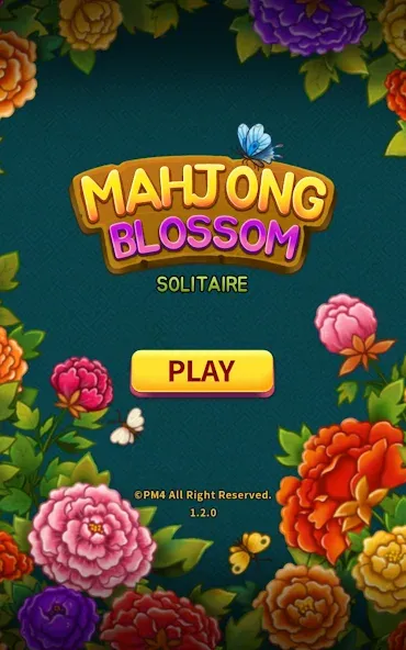 Mahjong Blossom Solitaire  [МОД Много денег] Screenshot 1