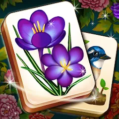 Взломанная Mahjong Blossom Solitaire  [МОД Много денег] - полная версия apk на Андроид