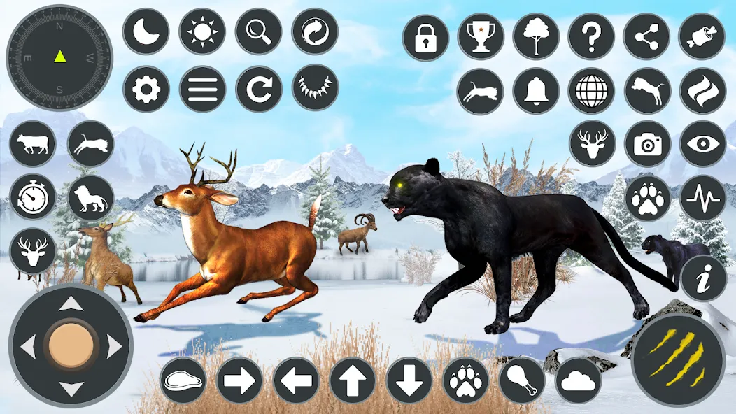 Wild Black Panther Games  [МОД Unlimited Money] Screenshot 1