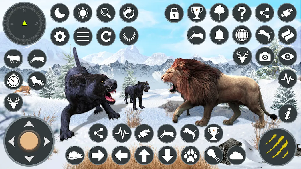 Wild Black Panther Games  [МОД Unlimited Money] Screenshot 2