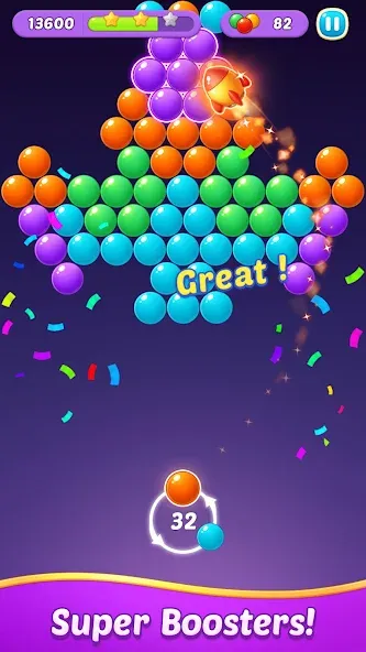 Bubble Shooter Gem Puzzle Pop (Бабл Шутер Драгоценный камень)  [МОД Много монет] Screenshot 2