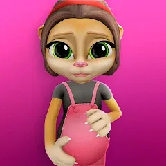 Скачать взлом Pregnant Talking Cat Emma  [МОД Много монет] - полная версия apk на Андроид