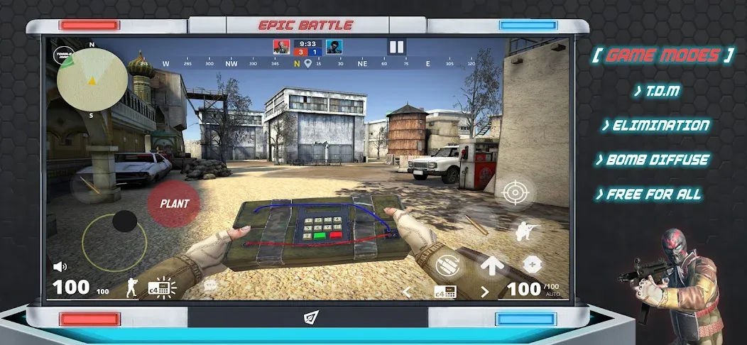 Epic Battle CS:FPS Mobile Game  [МОД Много монет] Screenshot 3