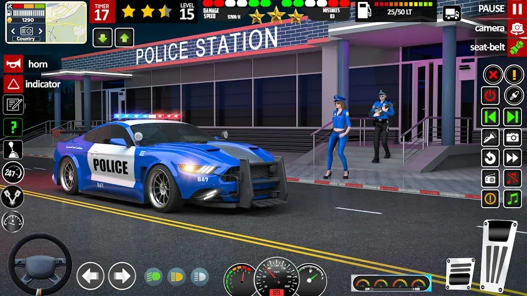 City Police Car Driving Games  [МОД Mega Pack] Screenshot 1