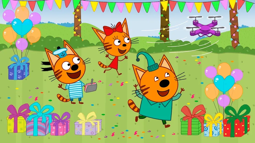 Kid-E-Cats: Kids birthday  [МОД Бесконечные деньги] Screenshot 3