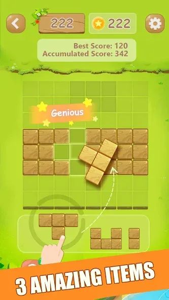 Puzzle Green Blocks (Пазл Зеленые Блоки)  [МОД Mega Pack] Screenshot 3