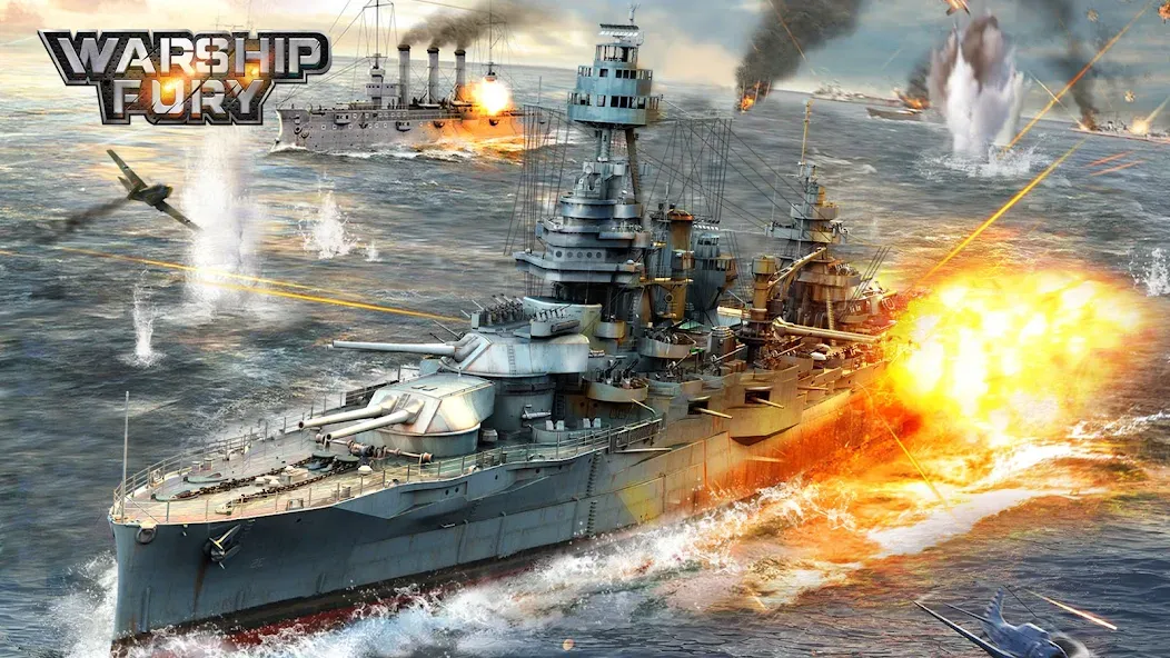 Warship Fury  [МОД Unlocked] Screenshot 1