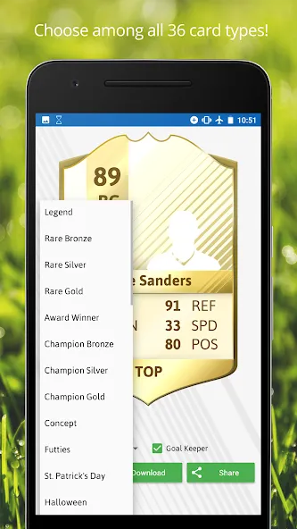 FUT Card Creator 23 (ФУТ Кард Криэйтор 23)  [МОД Бесконечные монеты] Screenshot 4