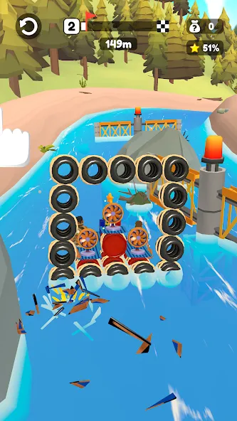 Raft Racing (ДИУАфтинг)  [МОД Все открыто] Screenshot 4