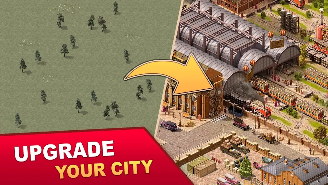 Steam City: Town building game (Стим Сити)  [МОД Много монет] Screenshot 1