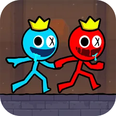 Скачать взлом Red and Blue Stickman 2024 (Ред энд Блу Стикмен 2)  [МОД Menu] - полная версия apk на Андроид