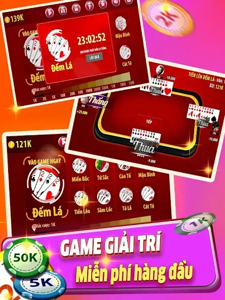 Tiến Lên Đếm Lá - Tien Len  [МОД Unlimited Money] Screenshot 2