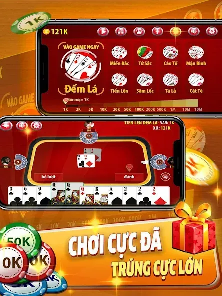 Tiến Lên Đếm Lá - Tien Len  [МОД Unlimited Money] Screenshot 5