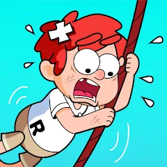 Взлом Zipline Rescue: Physics Game (Зиплайн Рескью)  [МОД Бесконечные монеты] - полная версия apk на Андроид