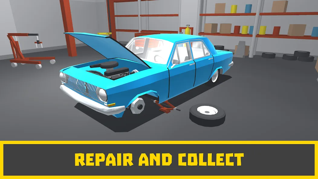 Retro Garage - Car Mechanic  [МОД Бесконечные деньги] Screenshot 1