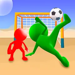 Скачать взломанную Stickman Soccer Football Game  [МОД Бесконечные монеты] - полная версия apk на Андроид