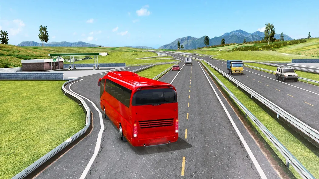 Highway Bus Simulator Bus Game  [МОД Бесконечные монеты] Screenshot 4