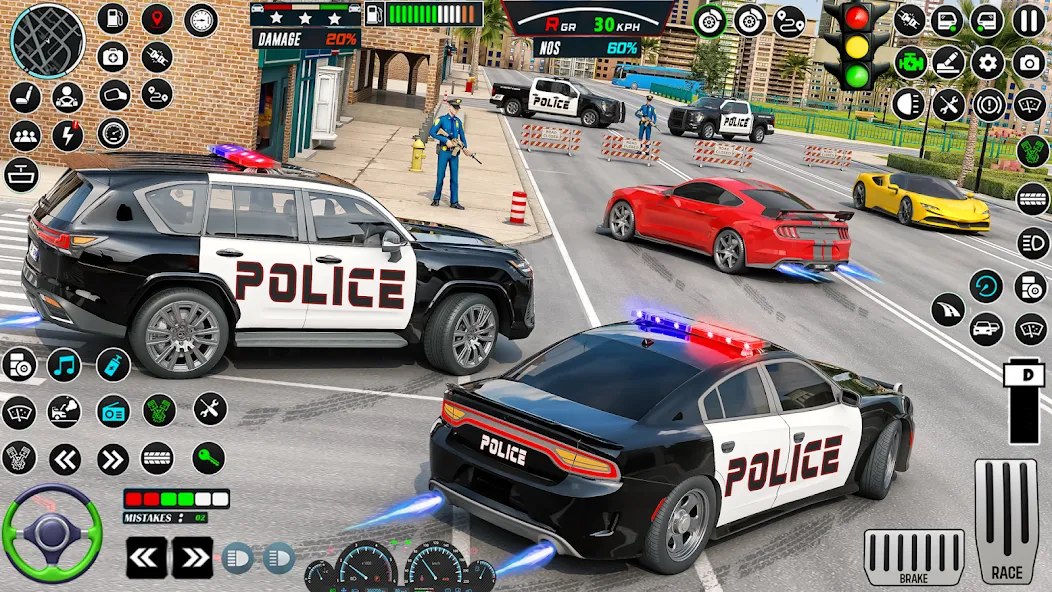 US Police Car Parking - King  [МОД Mega Pack] Screenshot 2