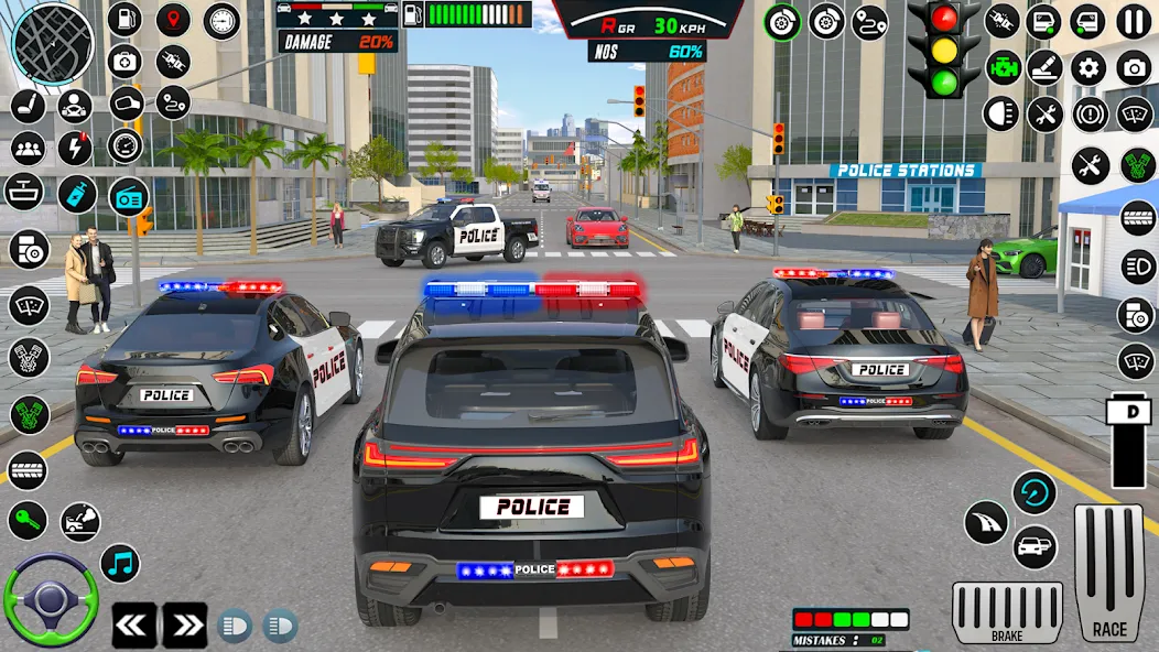 US Police Car Parking - King  [МОД Mega Pack] Screenshot 5