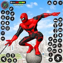 Скачать взломанную Spider Rope Games - Crime Hero  [МОД Бесконечные деньги] - полная версия apk на Андроид