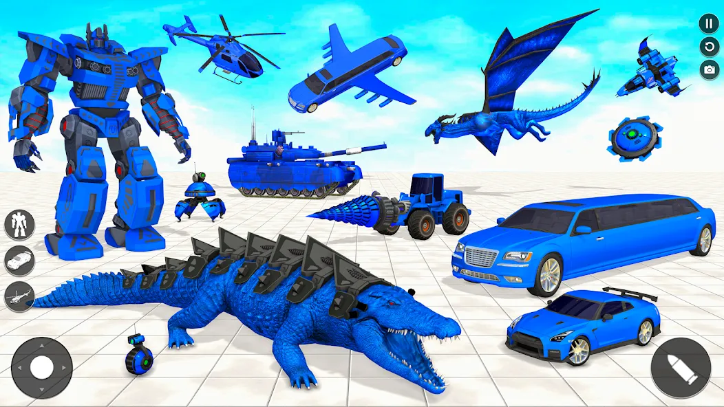 Crocodile Animal Robot Games  [МОД Много монет] Screenshot 5