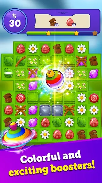 Easter Magic - Match 3 Game (Истер Мэджик)  [МОД Unlocked] Screenshot 2