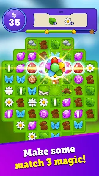 Easter Magic - Match 3 Game (Истер Мэджик)  [МОД Unlocked] Screenshot 5