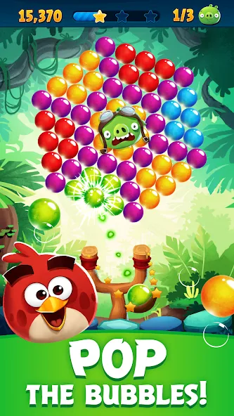 Angry Birds POP Bubble Shooter (Энгри Брдс ПОП Бабл Шутер)  [МОД Unlimited Money] Screenshot 1