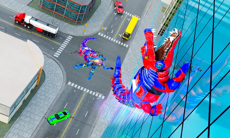 Robot Game Transform Crocodile  [МОД Бесконечные деньги] Screenshot 1