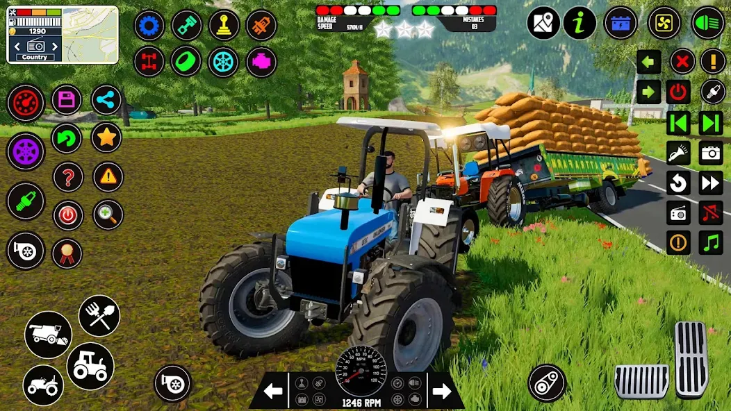 Indian Tractor Farming Games  [МОД Много денег] Screenshot 4