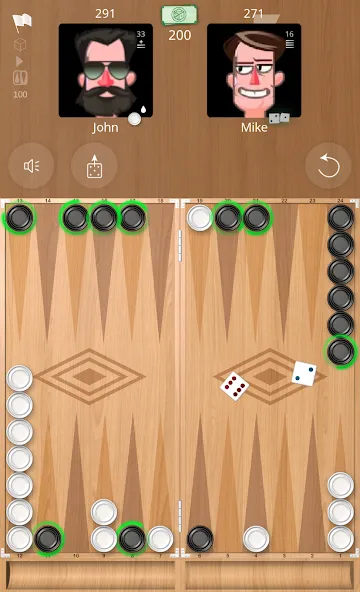 Backgammon Online  [МОД Меню] Screenshot 1