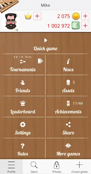 Backgammon Online  [МОД Меню] Screenshot 5