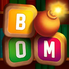 Взломанная Wordboom - Online Word Game  [МОД Mega Pack] - последняя версия apk на Андроид