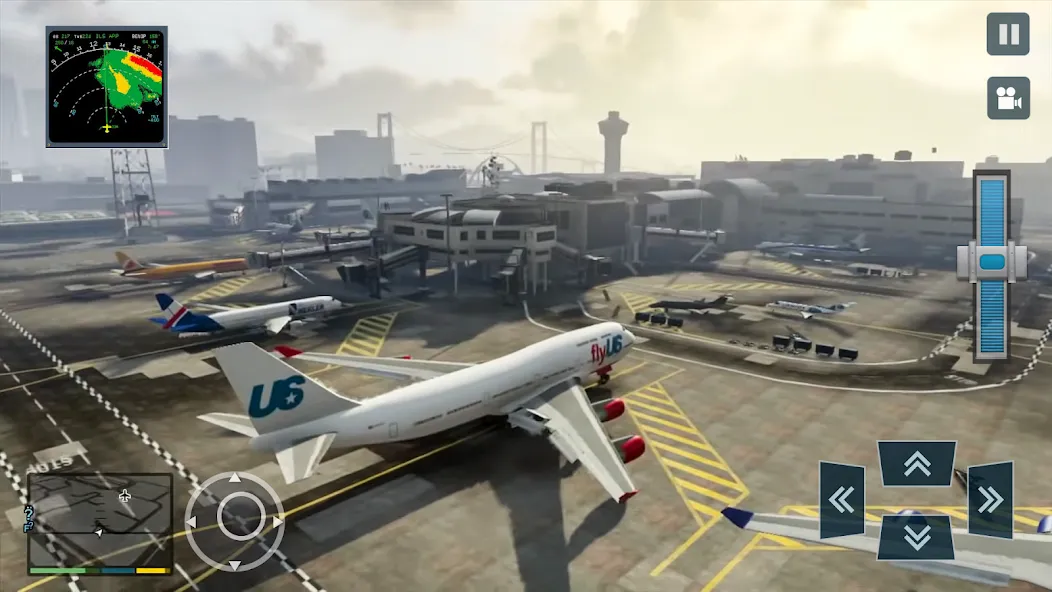 Real Plane Flying Simulator  [МОД Unlimited Money] Screenshot 1