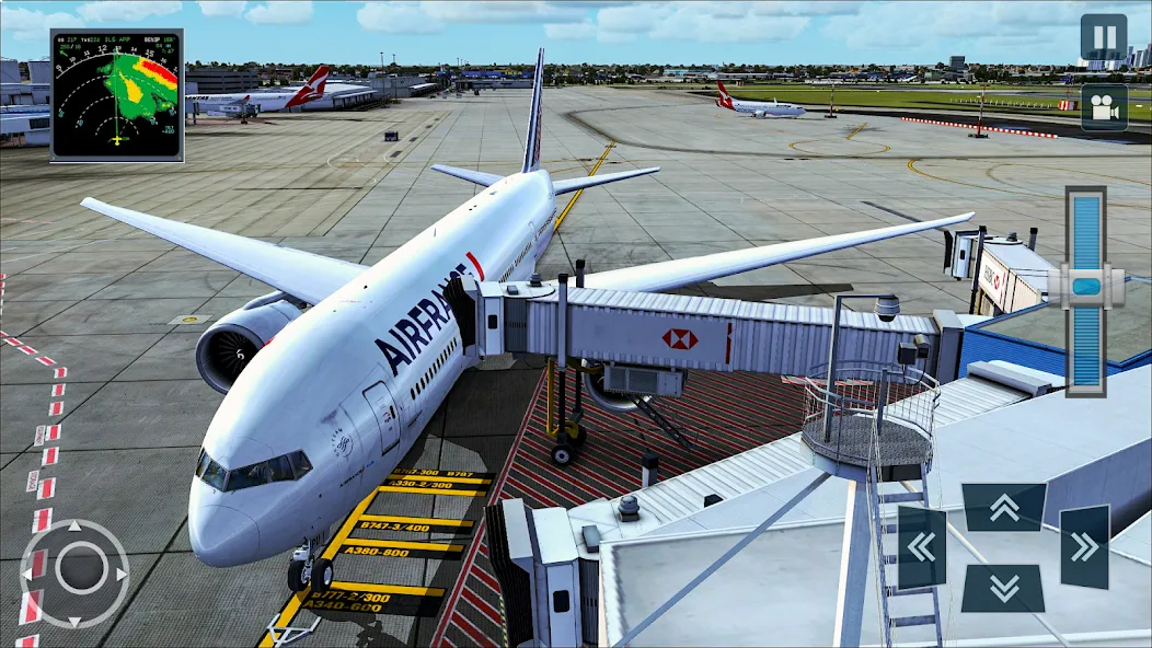 Real Plane Flying Simulator  [МОД Unlimited Money] Screenshot 3